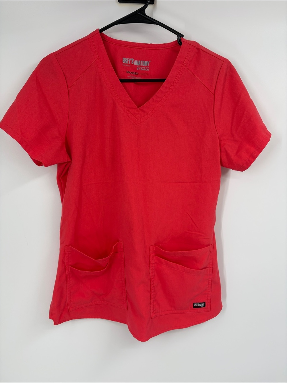 Grey’s Anatomy by Barco Coral Short Sleeve Scrub Top Size Small